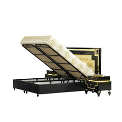 QUEEN BLACK BEDROOM SET