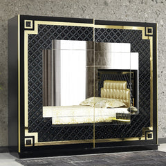 QUEEN BLACK BEDROOM SET
