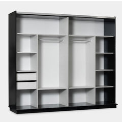 QUEEN BLACK BEDROOM SET