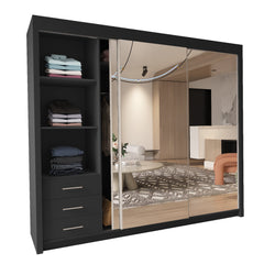 Chicago MODERN 2&3 Sliding Doors Wardrobe available in 90cm/100cm/120cm/150cm/180cm/203cm/250cm
