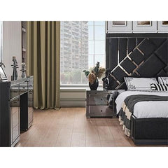 VENICE BLACK LUXURY BEDROOM SET