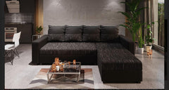 London Cornor L Shape Sofa Bed With Storage Space