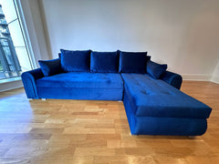 London Cornor L Shape Sofa Bed With Storage Space