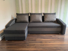 London Cornor L Shape Sofa Bed With Storage Space