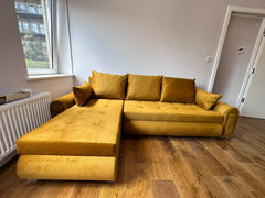 London Cornor L Shape Sofa Bed With Storage Space