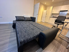 London Cornor L Shape Sofa Bed With Storage Space