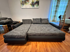 London Cornor L Shape Sofa Bed With Storage Space