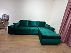 London Cornor L Shape Sofa Bed With Storage Space