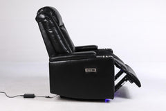 Orlando Electric Leather Sofa (Black, Grey ,Brown) /LED LIGHTS/WIRELESS CHARGER