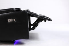 Orlando Electric Leather Sofa (Black, Grey ,Brown) /LED LIGHTS/WIRELESS CHARGER