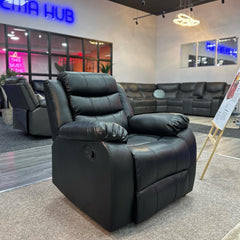 Orlando Electric Leather Sofa (Black, Grey ,Brown) /LED LIGHTS/WIRELESS CHARGER