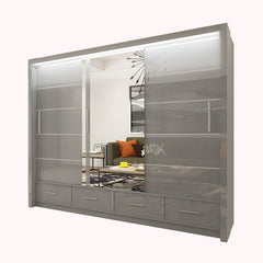 High Gloss Sycylia Wardrobe 150cm/208cm/255cm