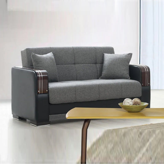 MALTA GREY 3+2 SOFA BED with Storage