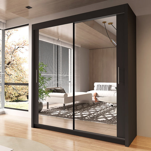 Chicago MODERN 2&3 Sliding Doors Wardrobe available in   90cm/100cm/120cm/150cm/180cm/203cm/250cm