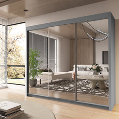 Chicago MODERN 2&3 Sliding Doors Wardrobe available in   90cm/100cm/120cm/150cm/180cm/203cm/250cm