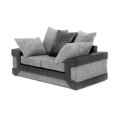 DINO BLACK/GREY SOFA SET