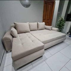 London Cornor L Shape Sofa Bed With Storage Space