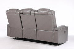 Orlando Electric Leather Sofa (Black, Grey ,Brown) /LED LIGHTS/WIRELESS CHARGER