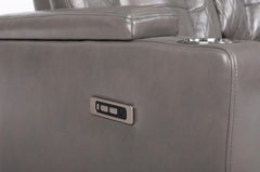 Orlando Electric Leather Sofa (Black, Grey ,Brown) /LED LIGHTS/WIRELESS CHARGER