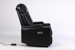 Orlando Electric Leather Sofa (Black, Grey ,Brown) /LED LIGHTS/WIRELESS CHARGER