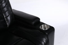 Orlando Electric Leather Sofa (Black, Grey ,Brown) /LED LIGHTS/WIRELESS CHARGER