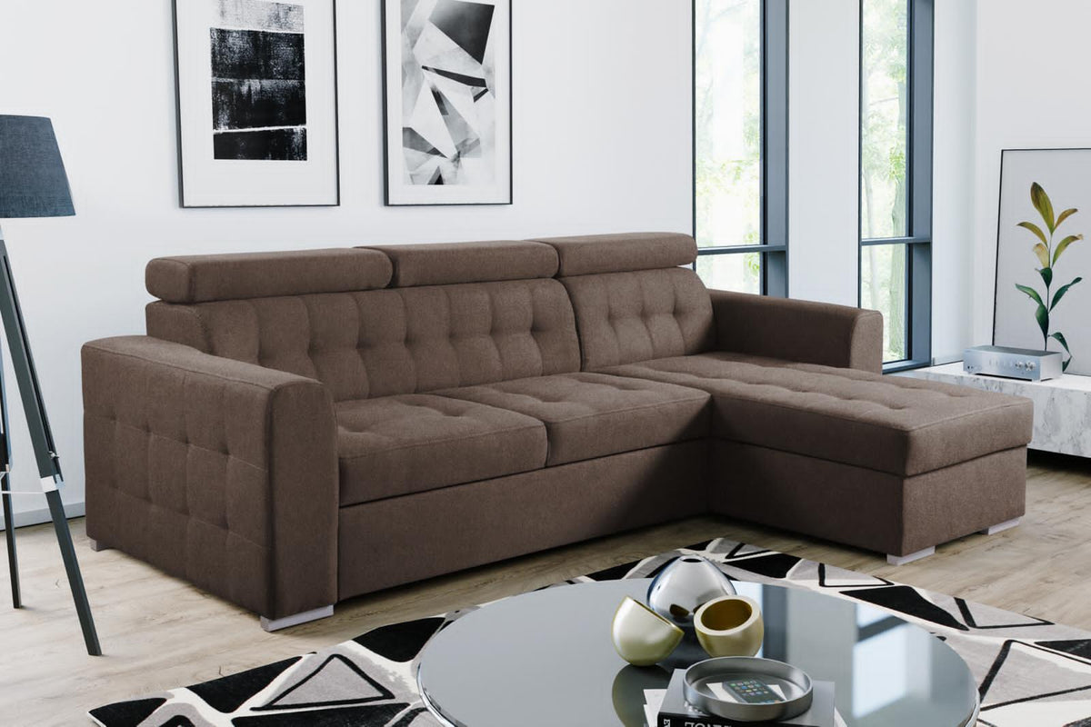 Luca Cornor L Shape Sofa Bed With Storage Space (UNIVERSAL)