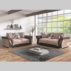 SHANNON 3+2 SOFA BROWN/BEIGE